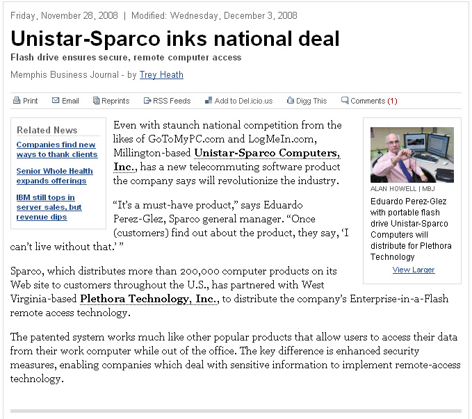 Unistar-Sparco inks national deal